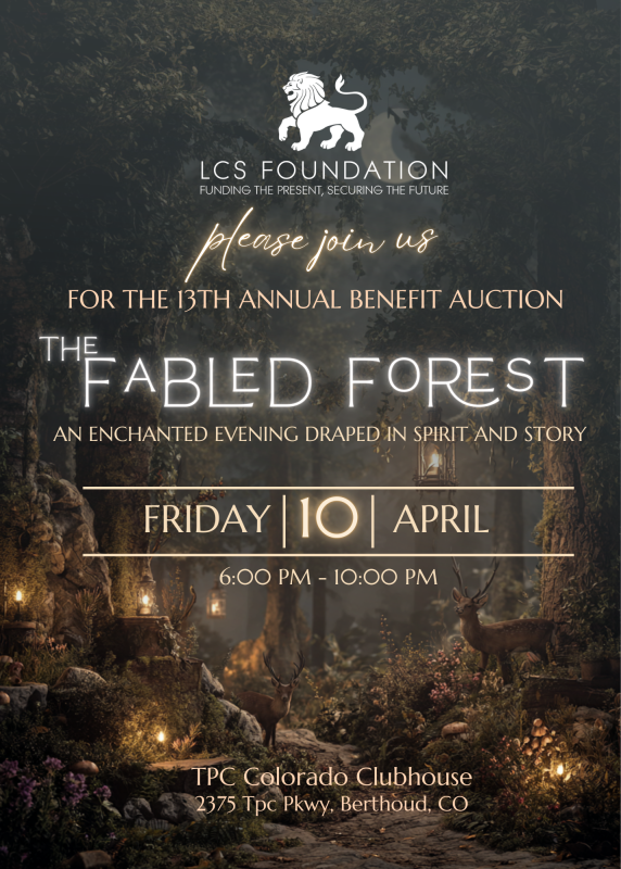 13th Annual Benefit Auction Invitation on Friday, April 10th, 2026.