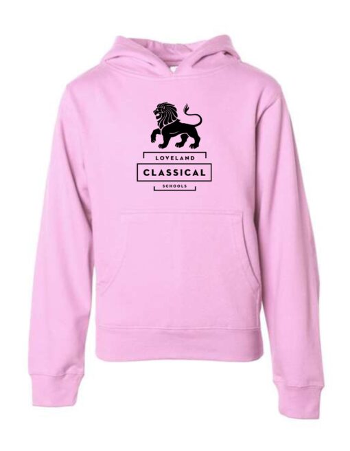 Pink Hoodie with Black LCS logo