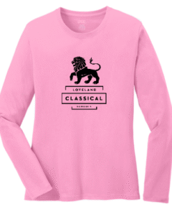 Ladies Pink Long Sleeve tee