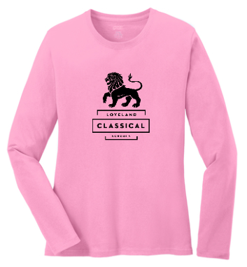 Ladies Pink Long Sleeve tee