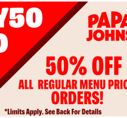 Nifty Fifty Papa John's Cards